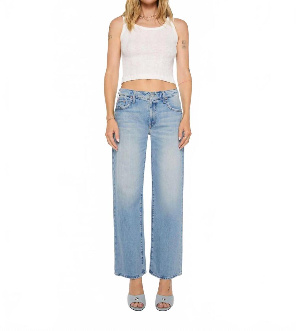 NEW MOTHER the mid rise rambler zip skimp jeans in i confess with heart